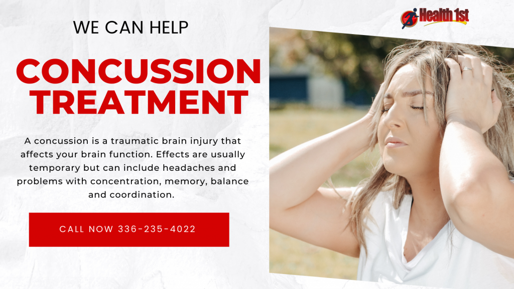 Concussion Treatment Health First Chiropractic Triad NC